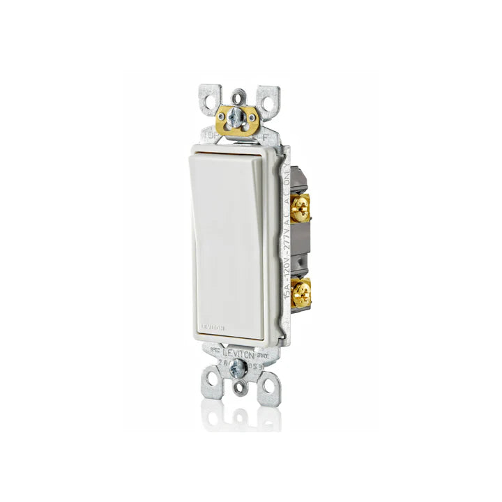 Leviton Decora Single Pole Switch, White