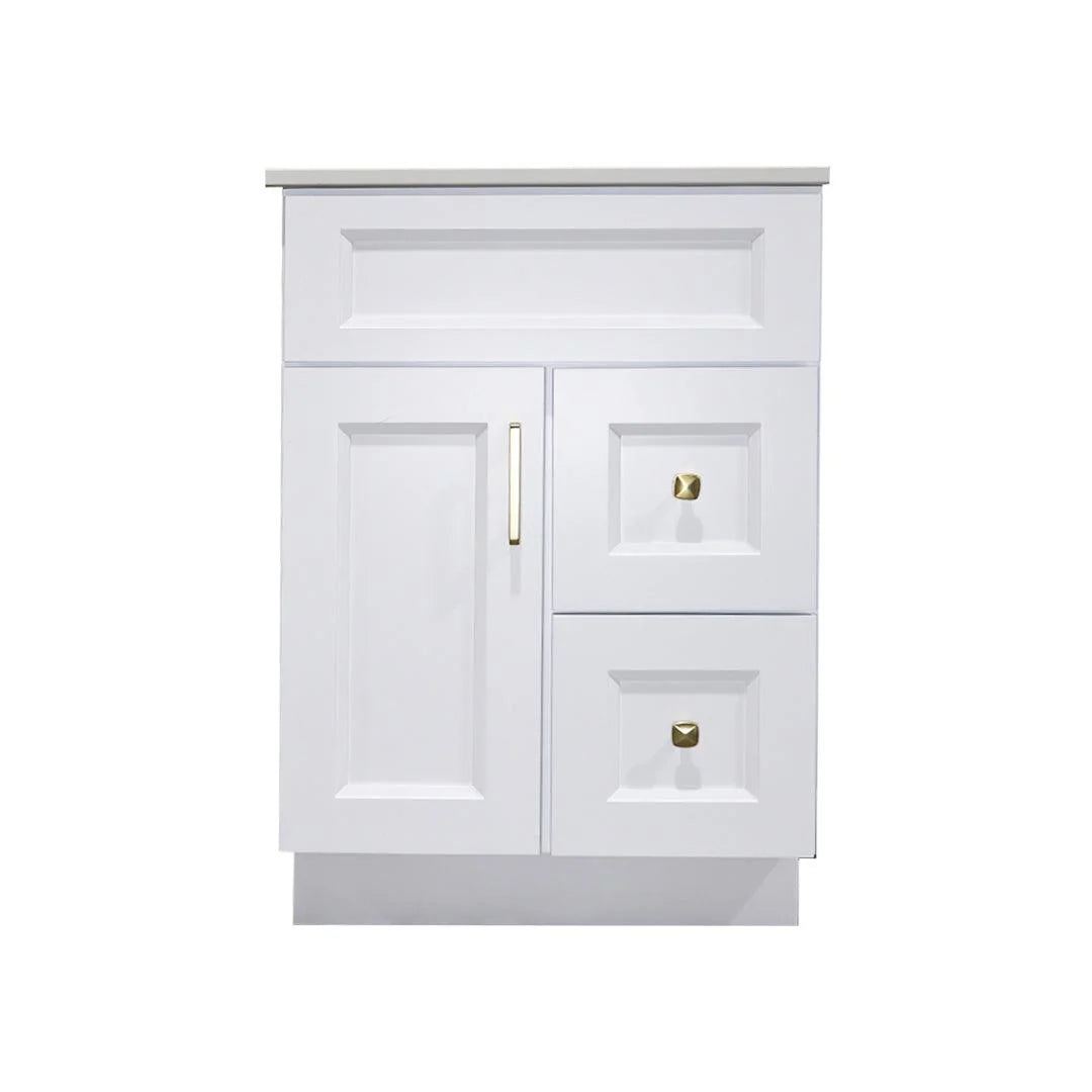 24" Hardwood Vanity Base With Drawer