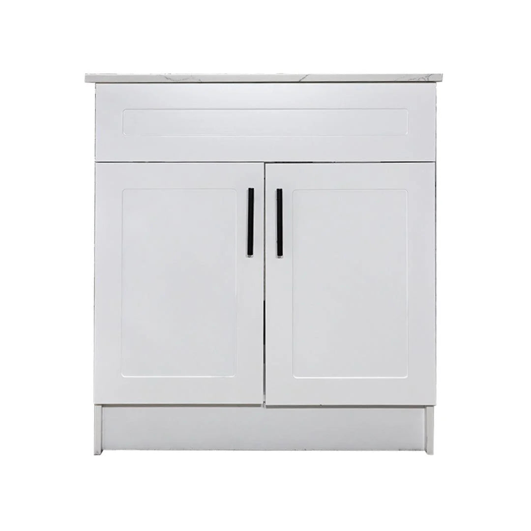 30" White MDF Vanity Base Without Drawer