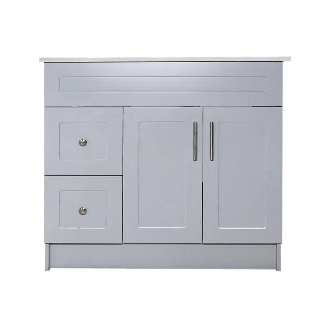42" Grey MDF Vanity Base With 2 Drawer