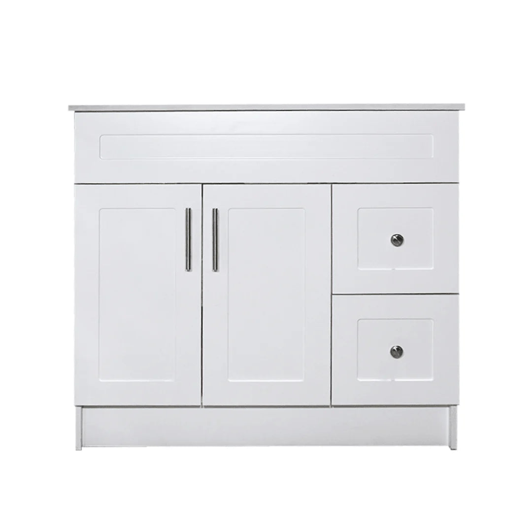 42" White MDF Vanity Base With 2 Drawer