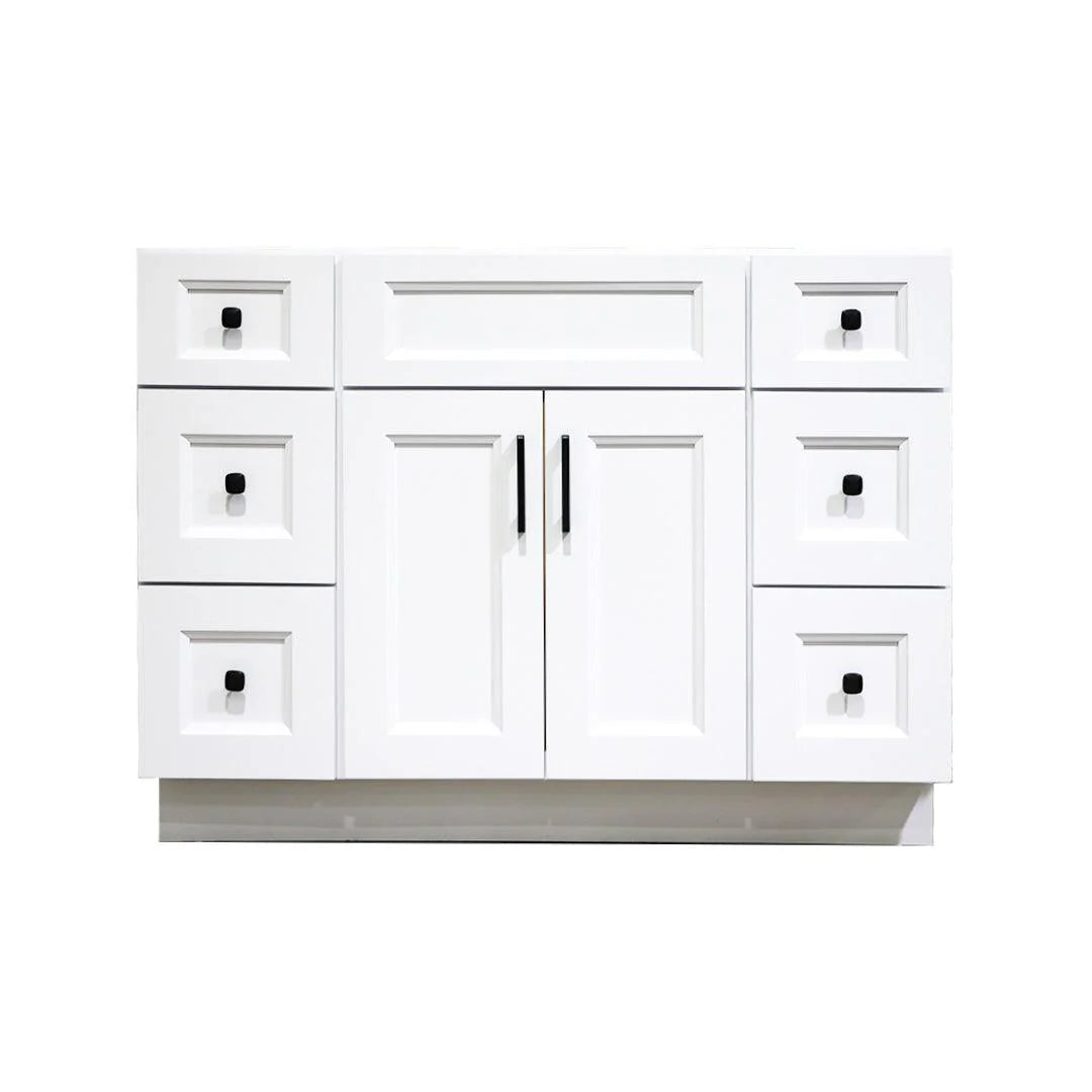 48" Hardwood Vanity Base With 4 / 6 Drawer