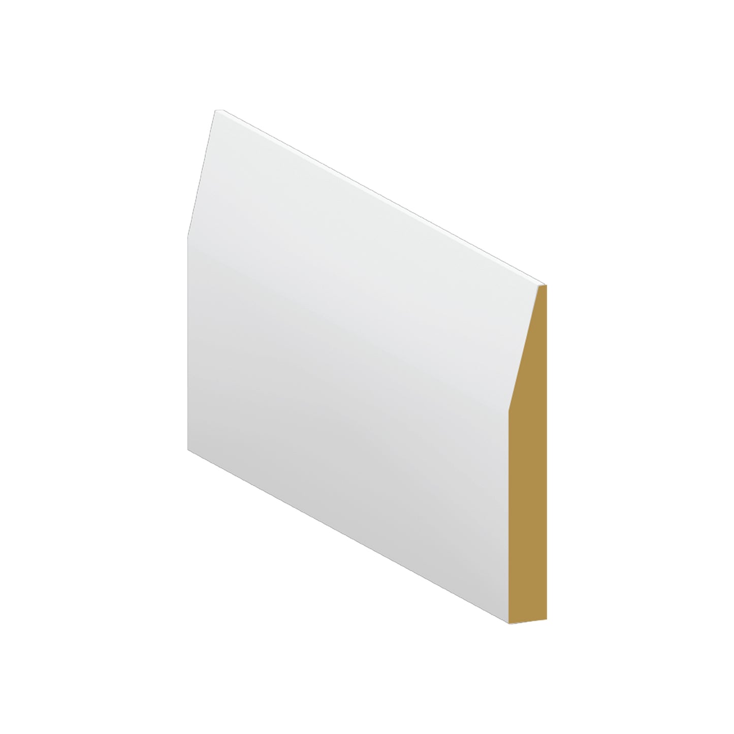 Baseboard MDF Modern Edge 5 1/4 x 5/8 x 12'