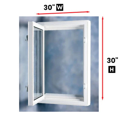 Egress Window 30-inch W x 30-inch H