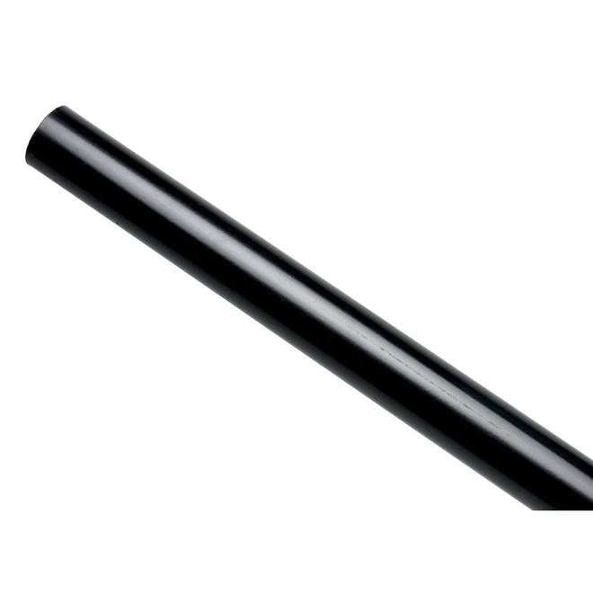 1.25-in x 10 ft 3 in Black Steel Fence Top Rail