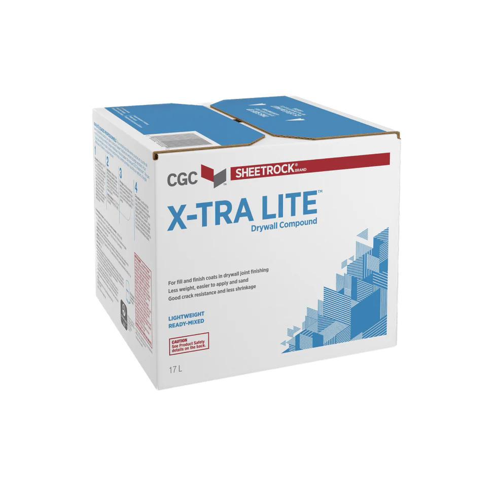CGC Sheetrock X-Tra Lite Drywall Compound, Ready-Mixed, 17 L Carton