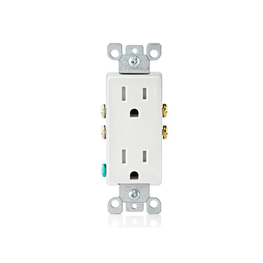 Leviton Decora Tamper Resistant Receptacle, White