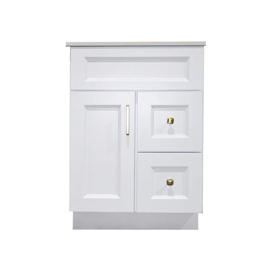 24" Hardwood Vanity Base With Drawer