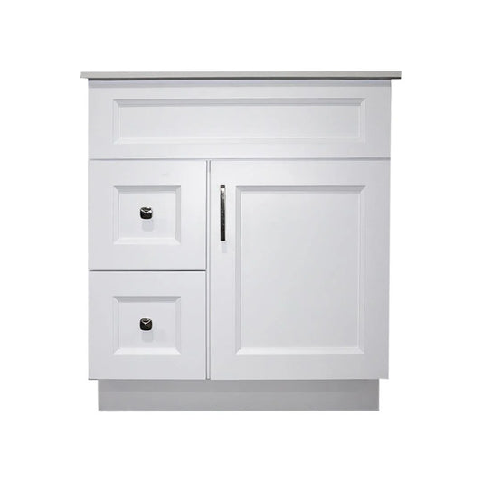 36" Hardwood Vanity Base With 2 Drawer