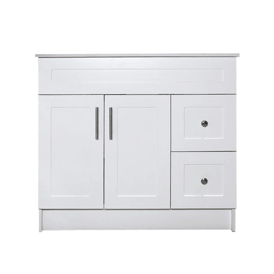 42" White MDF Vanity Base With 2 Drawer