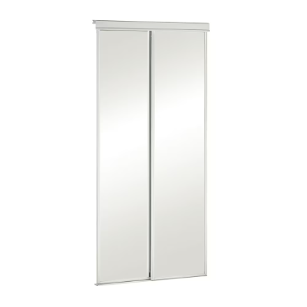 60" x 80-1/2" Sliding Econo Mirrored