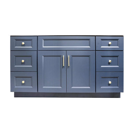 72" Hardwood Vanity Base With 6 Drawers
