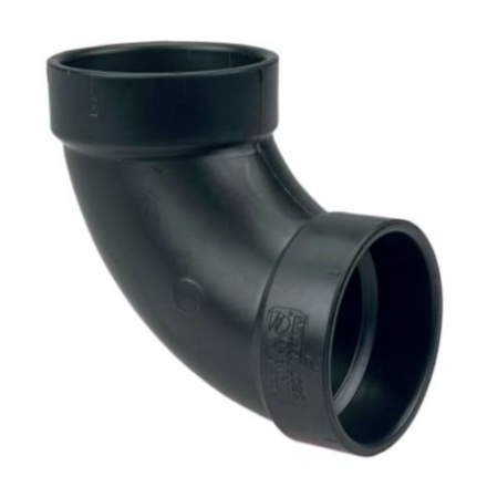 ABS 90-Degree Elbow Hub x Hub
