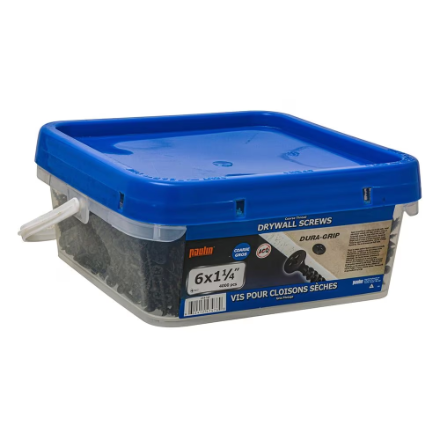 6 x 1-1/4" Flat Head Phillips Drive Coarse Thread Drywall Screws - 4000/Pack