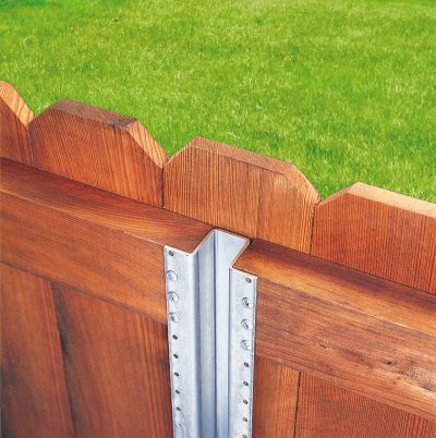 3-1/2-in x 12-ft PostMaster Galvanized Steel Post for Wood Fencing