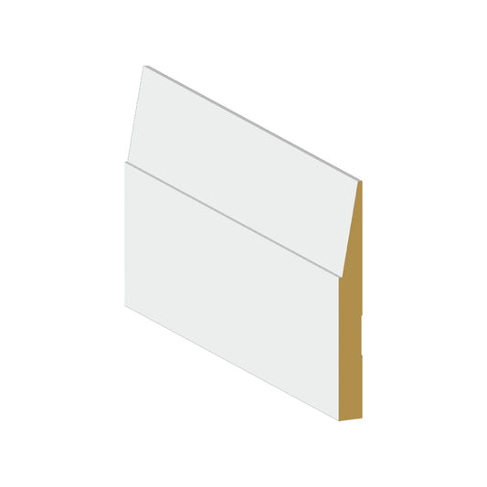Baseboard MDF Step Bevel 5 1/2 x 5/8 x 12'