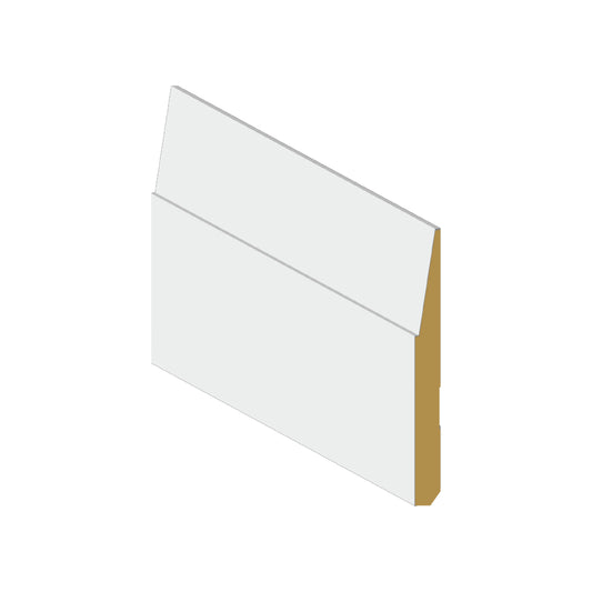 Baseboard MDF Step Bevel 5 1/4 x 1/2 x 12'