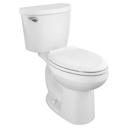 American Standard Mainstream 4.8L Chair Height Elongated 2-Piece Toilet in White with a Slow Close Toilet Seat