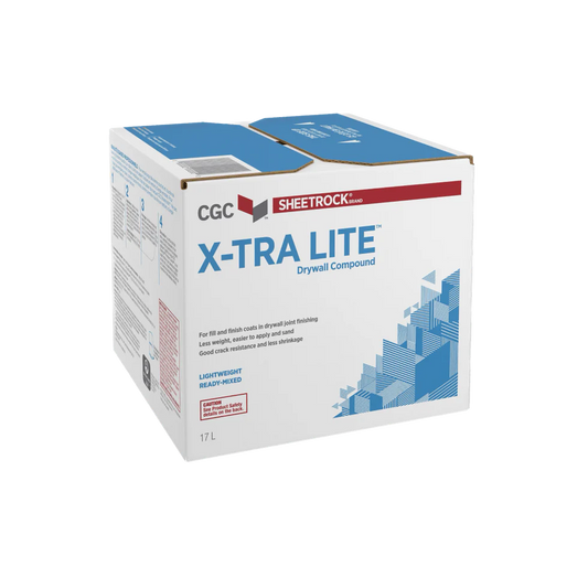 CGC Sheetrock X-Tra Lite Drywall Compound, Ready-Mixed, 17 L Carton